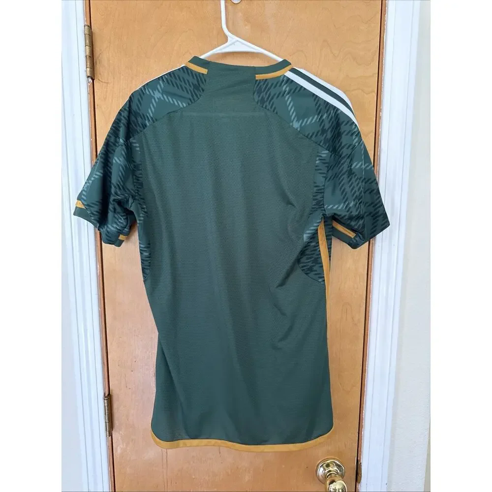 Adidas Portland Timbers Jersey Mens Small S Green 2023/24 Home Plaid Soccer